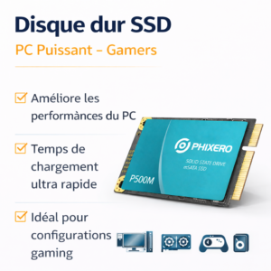 Disque SSD haute performance pour améliorer la rapidité de votre PC
