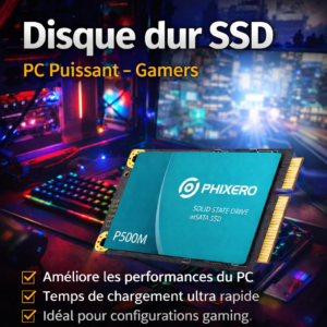 Disque SSD haute performance pour améliorer la rapidité de votre PC