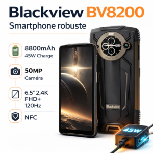 Blackview BV8200 Pro incassable 12Go + 256Go
