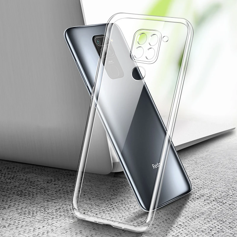 Coque transparente de haute qualité pour Xiaomi Redmi 9 9A 9C 9i 9T Note 9S Pro Max, coque de téléphone souple transparente Note9T AT Prime Power NFC 5G
