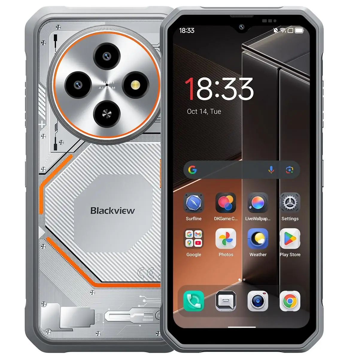 Smartphone Blackview FORT 2, écran 6,56'', batterie 5000mAh, 8Go+128Go, appareil photo 16MP, 4G, Android, NFC, téléphone portable – Image 7