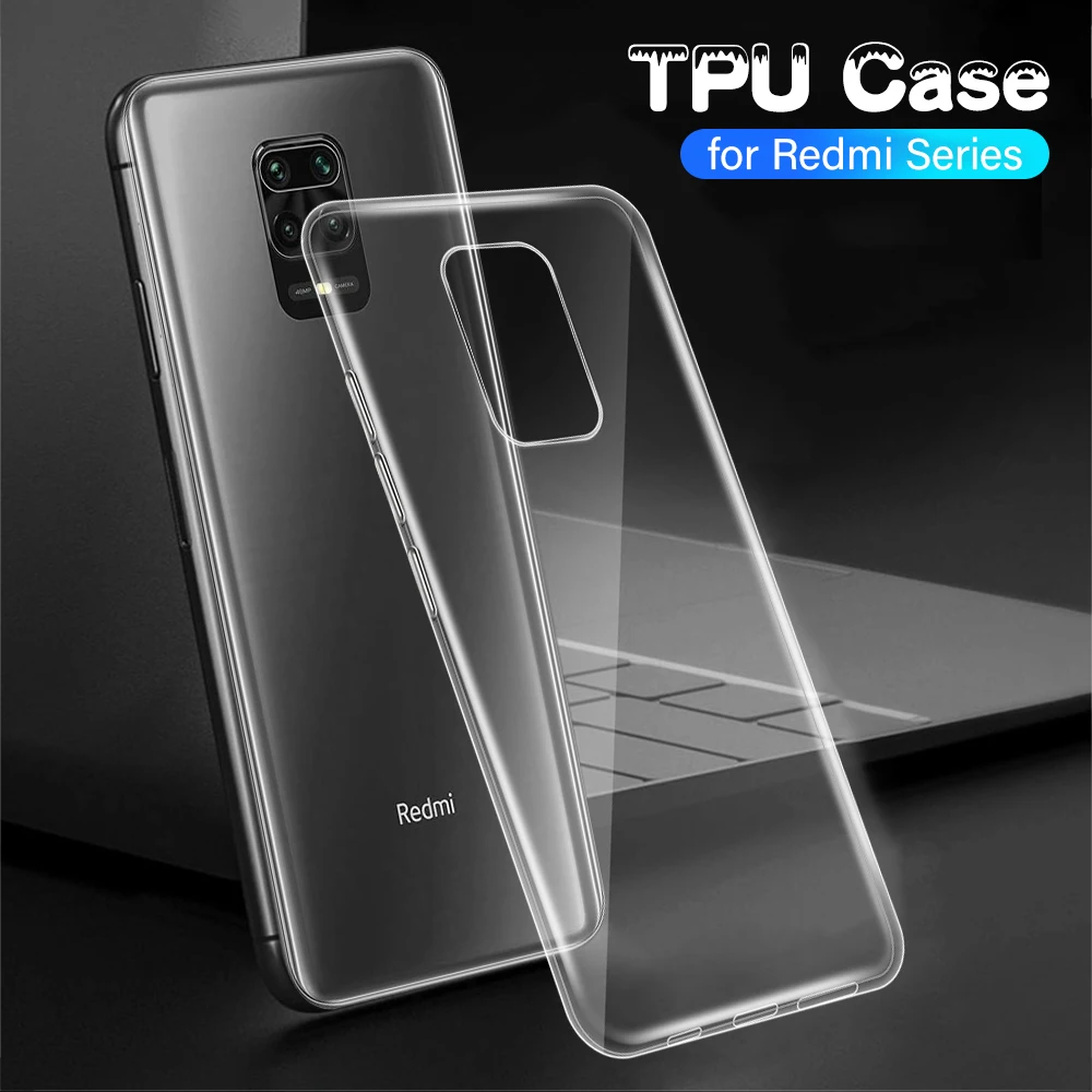Coque transparente de haute qualité pour Xiaomi Redmi 9 9A 9C 9i 9T Note 9S Pro Max, coque de téléphone souple transparente Note9T AT Prime Power NFC 5G – Image 5