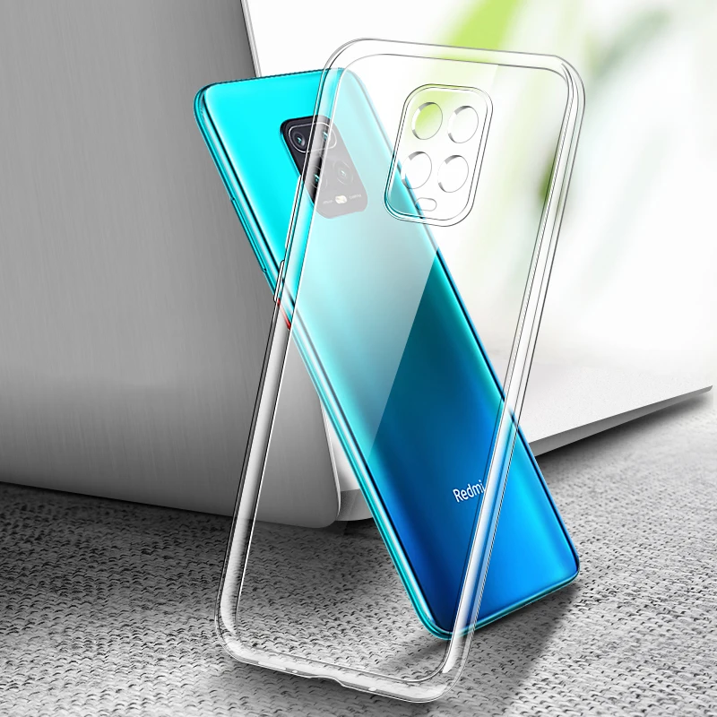 Coque transparente de haute qualité pour Xiaomi Redmi 9 9A 9C 9i 9T Note 9S Pro Max, coque de téléphone souple transparente Note9T AT Prime Power NFC 5G – Image 7