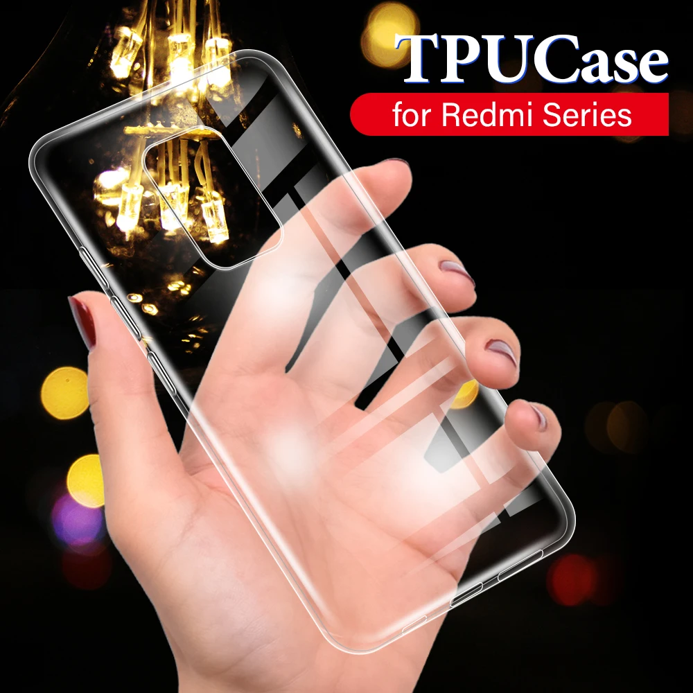 Coque transparente de haute qualité pour Xiaomi Redmi 9 9A 9C 9i 9T Note 9S Pro Max, coque de téléphone souple transparente Note9T AT Prime Power NFC 5G – Image 6